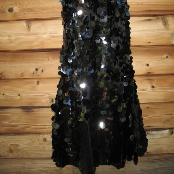 Mac Duggal 5959 Sleeveless Disc Sequin Gown Dress - Picture 12 of 13